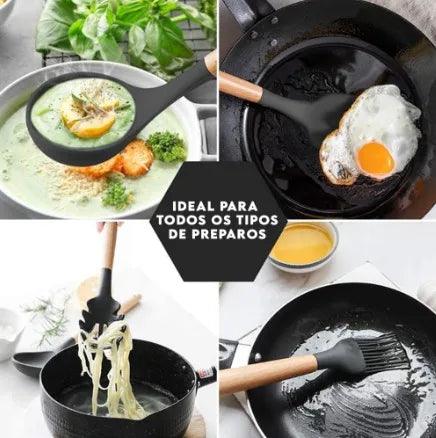 Cook Colletion Premium® - Kit de Utensílios de Cozinha - QG Shopping